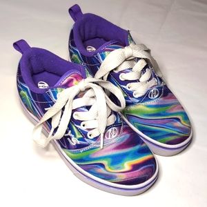 Heelys Kids Sneakers - Rainbow Swirl and Purple